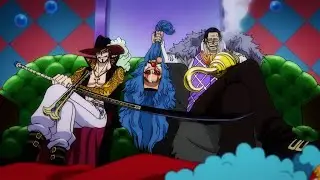 Buggy, Mihawk & Crocodile's funny scene Cross Guild