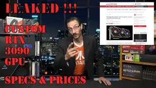LEAKED!!! Custom RTX 3090 GPU Specs & Prices