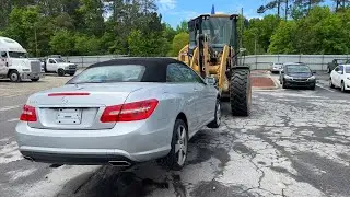 I Bought A Wrecked Convertible Mercedes Benz E550 With 100,000 Miles From Copart!