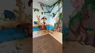 Роспись стен в детской комнате
