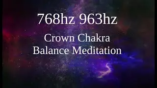 Crown Chakra - Top of Head - Sahasrara - Purple - 768 Hz enlightenment awakening