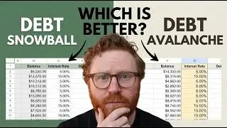 Debt Avalanche vs Debt Snowball Real Life Example | Debt Payoff Calculator in Excel or Google Sheets