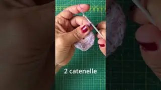 Come lavorare assieme i punti alti all'uncinetto per formare un gruppo.  #crochet #shorts