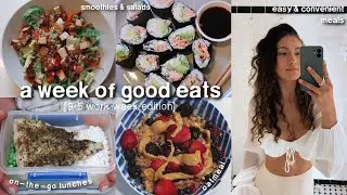 What I Eat in a Week Working 9-5 (mon-fri)// easy & simple meals 🍣