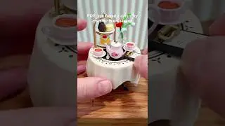 It’s a tiny tea shop! #rolife #diyminiatures #miniature #tealover #satisfying #asmr