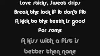 Florence & The Machine- Kiss With A Fist (Lyrics)