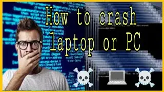 ||How to crash pc or laptop 💻💻☠️💻☠️💻💻☠️💻 in 1 min ||code with hacker boy||Amazing virus||