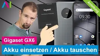 Gigaset GX6 - Akku einsetzen / Akku tauschen • 📱 • 🔋 • ⤵️ • Anleitung | Tutorial
