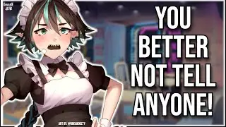 3DIO ASMR | Tomboy Friend Works Part-time at a Maid Cafe🍨🍹  | Deep Voice Audio Roleplay