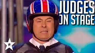 Judges ON STAGE! Best Funny Moments on Britain's Got Talent | Got Talent Global