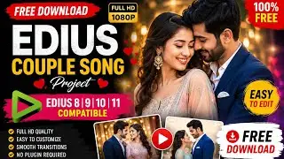 Edius Couple Song Project Free Download Hare 2026 || Edius || 
