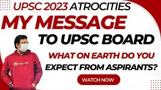 Vysh Sir's message to UPSC Board | Even UPSC board cant clear UPSC 2023 | Toughest UPSC prelims ever
