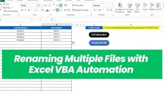 Renaming Multiple Files with Excel VBA Automation