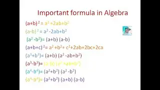 Important Formula#Algebra#Tamil