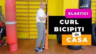 CURL BICIPITI con ELASTICO DYNABAND da CASA - Luca Baseggio Personal Trainer