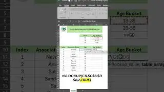 Number Grouping or Buketing using VLOOKUP function in Excel 