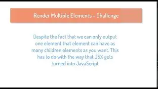 Day 5 - Output Multiple Elements Challenge - 30 Days of React