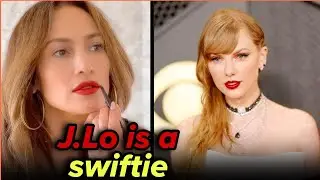 J.Lo Reveals She’s a 'Swiftie' with Taylor’s Red Lip. #taylorswift #hollywood
