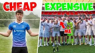 £1 vs £1 Billion Football Pitch! What's it like Playing at Wembley?