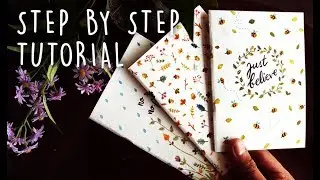 DIY NOTEBOOKS from scratch - no stitching