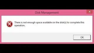 How To Fix Hard Drive patition Error When Creating New Partition  This Drive Has Not Enough Space