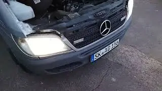 Improved low beam headlights on a Mercedes Sprinter 903
