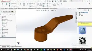 How to design Lead screw Handle rod in solidworks