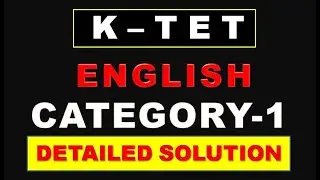 K-TET English Previous Question Paper.