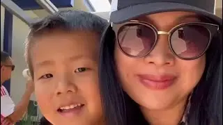 Picking my son at new school😍Come see us tonight in Pasadena🎟️summerscomedy.com #jiaoyingsummers