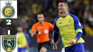 al nassr vs al taawoun 2 - 1 highlights Cristiano Ronaldo