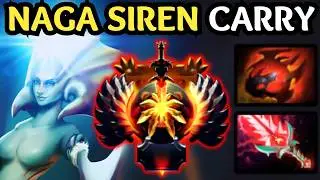 🔥 Broken NAGA SIREN Carry — Immortal Safelane Domination 🔥 Dota 2