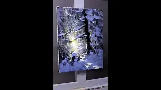 Зимний пейзаж за час