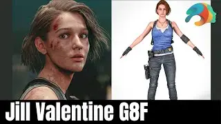 Daz Studio 4.15 | Jill Valentine for Genesis 8 female (RE3) download and testing.