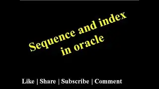 Sequence and index in oracle