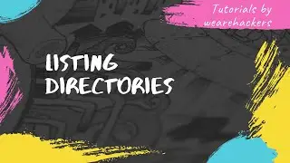 2. How to list directories using windows command line by We Are Hackers Community