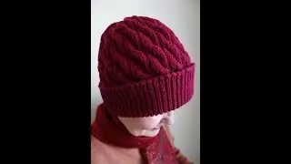 279. MK - HAT FOR WINTER knitting, easy to knit