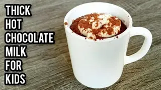 Hot Chocolate Milk | Hot Chocolate Recipe | Chocolate Custard Milk for Kids | Samia's Kitchen