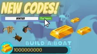 NEW! ALL WORKING BUILD A BOAT FOR TREASURE CODES!!