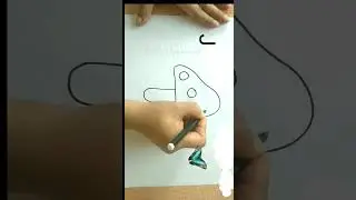 drawing mushroom 🍄 using letter J #easydrawing  @rashiaggrawal