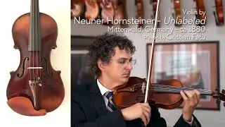 (SOLD) Neuner Hornsteiner unlabeled violin, ca. 1880 / Cristian Fatu / at the Metzler Violin Shop