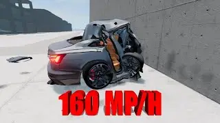 WALL VS AUDI S6 (BEAM NG DRIVE)