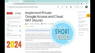 Implement Private Google Access and Cloud NAT (Azure) | #qwiklabs | #coursera | [With Explanation🗣️]
