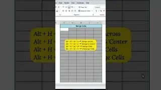Excel Shortcut You NEED to Know — Merge Like a Pro!