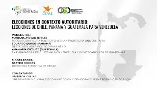 Elecciones en contexto autoritario: Lecciones de Chile, Panamá y Guatemala para Venezuela