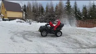 TGB Blade 1000 LTX vs. CF CForce 450 snow action