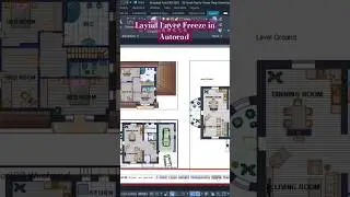 Layer Freeze layout in Autocad #shorts