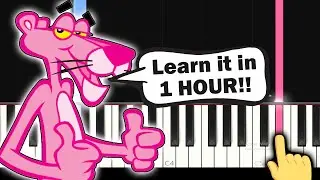 Pink Panther Theme song - EASY Piano tutorial