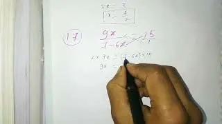 Class 8. Linear equation in one variable. Rs Aggarwal. Question number 15 to 22.