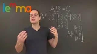 Linear Algebra 11L1: A Matrix Algebraic Expression for the Null Space