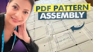 HOW To Put A Printed PDF Pattern Together/ MY JACKET PATTERN